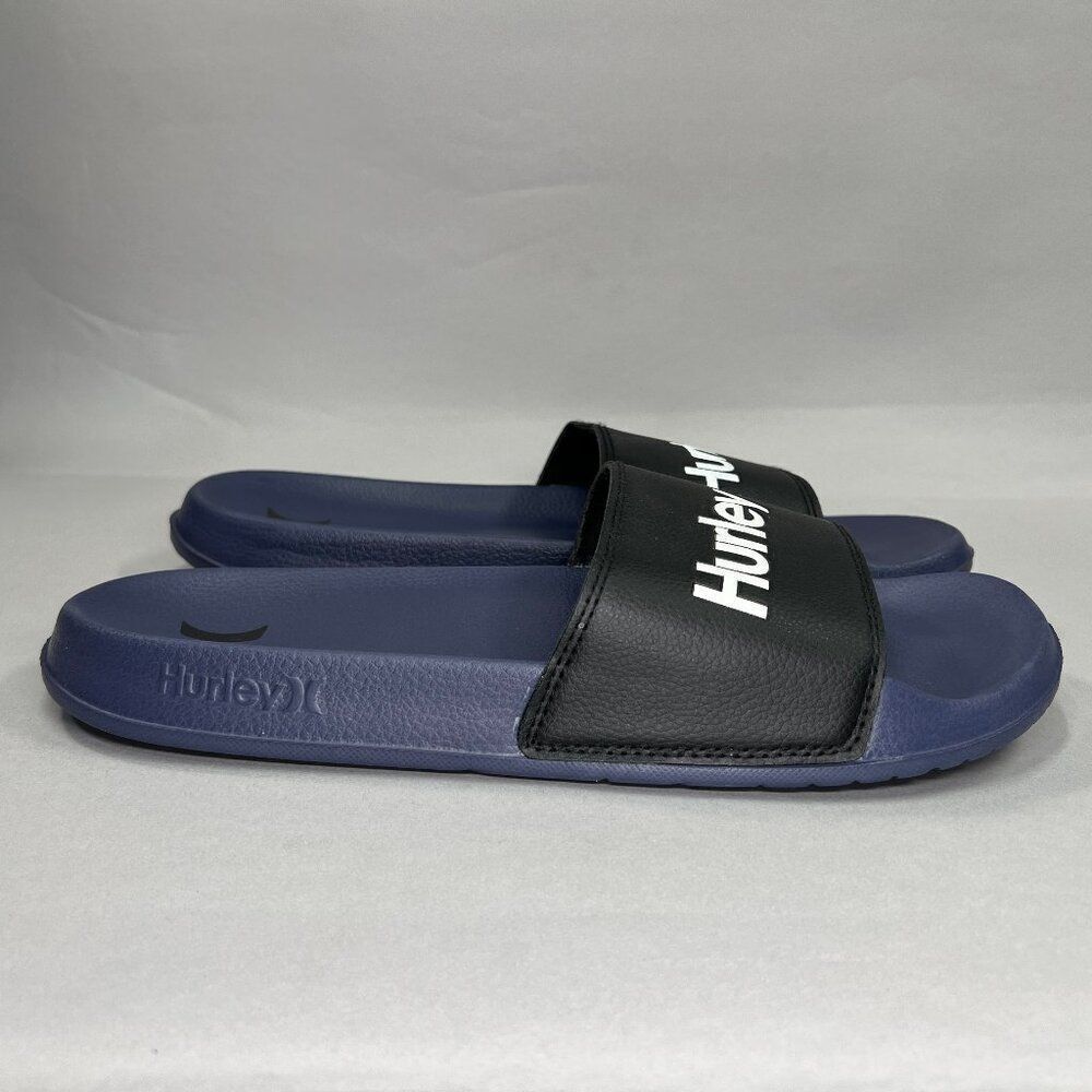 Hurley‎ Men's Size 12 Blue Slide Sandals